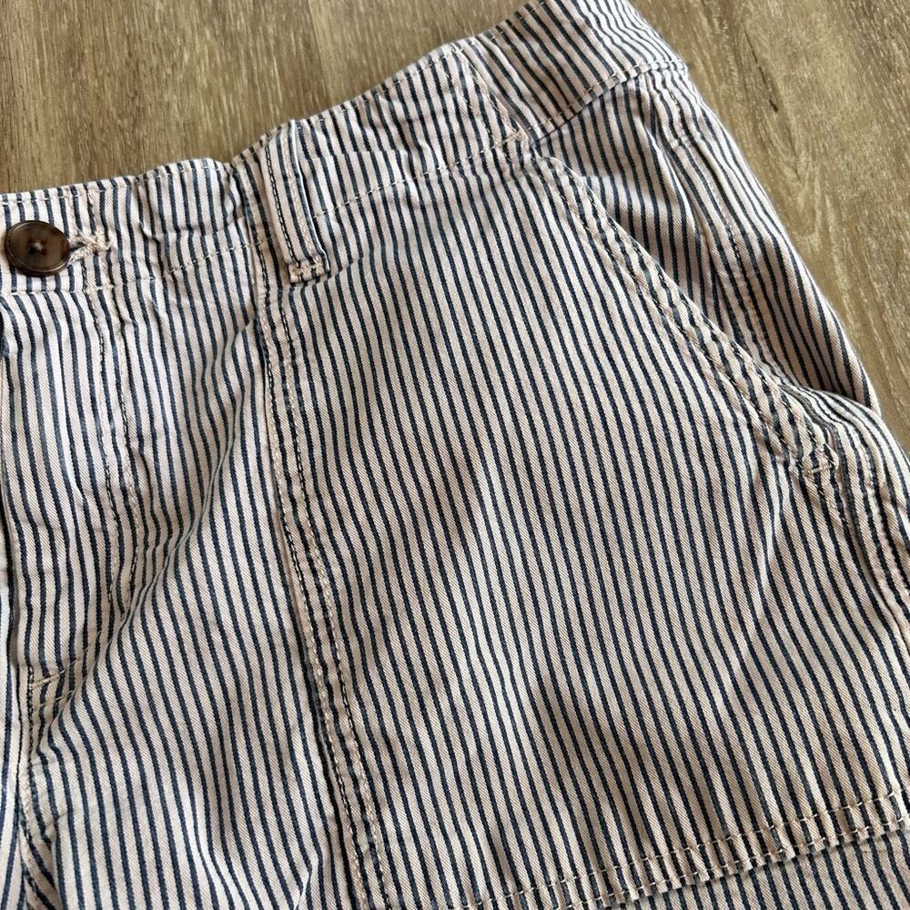 Gap Stripe girlfriend shorts jean cotton - Picture 2 of 5